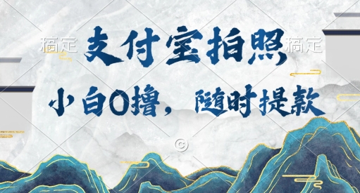 小白0撸项目，支付宝拍照做任务，随时可提款-梦帆创业网