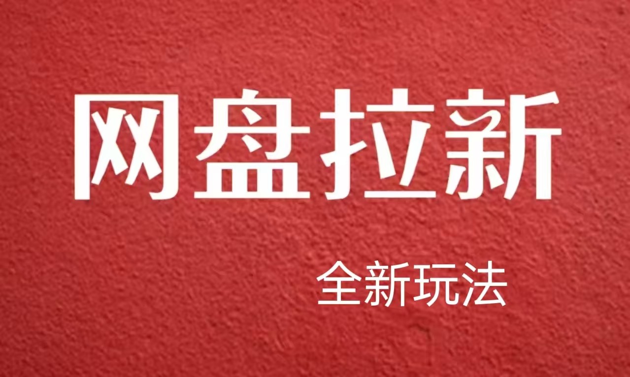 【新思路】网盘拉新直接爆单，日入四位数玩法，新手可快速上手-梦帆创业网