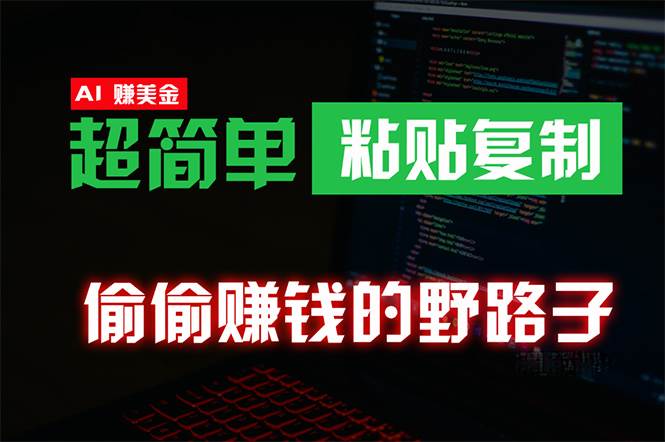 偷偷赚钱野路子，0成本海外淘金，无脑粘贴复制 稳定且超简单 适合副业兼职-梦帆创业网