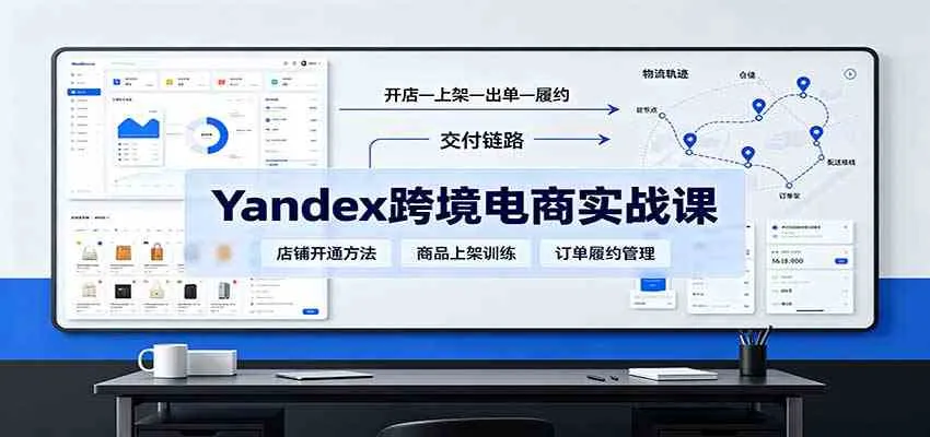 yandex跨境电商实战课：平台入门、开店、物流、选品上架与定价全流程-梦帆创业网