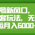 公众号新风口，小绿书全套玩法，无脑搬运月入6000+-梦帆创业网