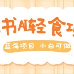 用AI在小红书做轻食账号，蓝海项目好上手，单号日入5张-梦帆创业网