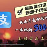 最近很火的支付宝分成野路子玩法，快速开通分成撸收益，一条视频3张，干货分享-梦帆创业网