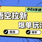 悟空拉新爆单玩法，精准引流，小白分分钟上手-梦帆创业网