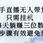抖音无人直播广场舞，没赶上云蹦迪，一定要赶上云广场舞【软件+教程+素材】-梦帆创业网