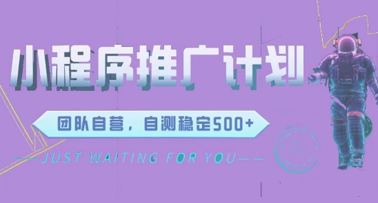 微信小程序项目，全新变现方式日均收益3张-梦帆创业网
