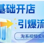 淘宝电商视频实操课，零基础开店，引爆流量-梦帆创业网