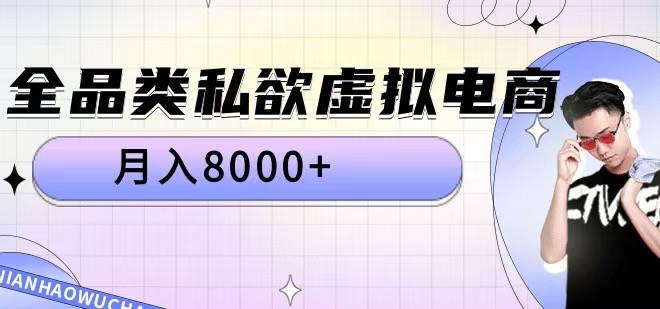 全品类私欲虚拟电商，月入8000+【揭秘】-梦帆创业网