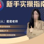 君君-小红书电商从入门到精通，新手实操指南-梦帆创业网