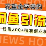 花重金学来的闲鱼到流秘籍，日引200+精准创业粉-梦帆创业网