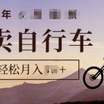 骑行圈的秘密之我在闲鱼卖自行车，项目门槛低，0成本就可以操作-梦帆创业网