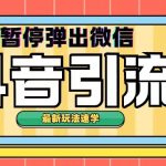 最新抖音暂停弹出微信弹出名片引流玩法(揭秘)-梦帆创业网