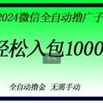 2024微信撸金，副业刚需，日入1k，无需手动操作-梦帆创业网