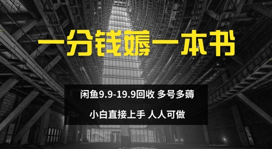 一分钱薅一本书 闲鱼9.9-19.9回收 多号多薅 小白直接上手-梦帆创业网