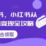 掘金小红书，小红书从0到1涨粉变现全攻略-梦帆创业网