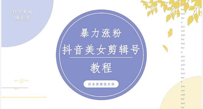 抖音快手暴力涨粉美女混剪视频教程 百分百过原创图片教程 附带违规申诉方法-梦帆创业网