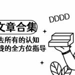 （9646期）《某公众号付费文章合集》颠覆你过去所有的认知 从认识到实践的全方位指导-梦帆创业网
