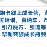 2023领跑·卡 线上成长营 淘宝运营各岗位培训 直通车 万相台 引力魔方 引流-梦帆创业网