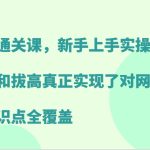 网文通关课，新手上手实操训练，进阶和拔高真正实现了对网文写作的知识点全覆盖-梦帆创业网
