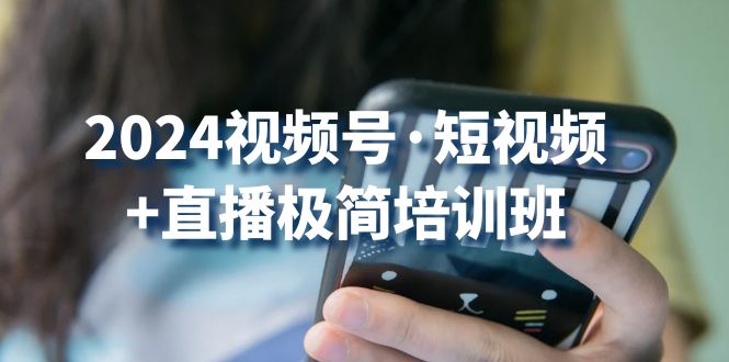 （10797期）2024视频号·短视频+直播极简培训班：抓住视频号风口，流量红利-梦帆创业网