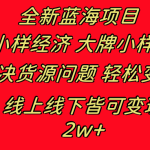 全新蓝海项目 小样经济大牌小样 线上和线下都可变现 月入2W+-梦帆创业网