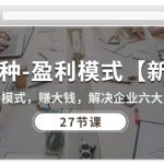 27种盈利模式【新版】会模式，赚大钱，解决企业六大困境 (27节课)-梦帆创业网