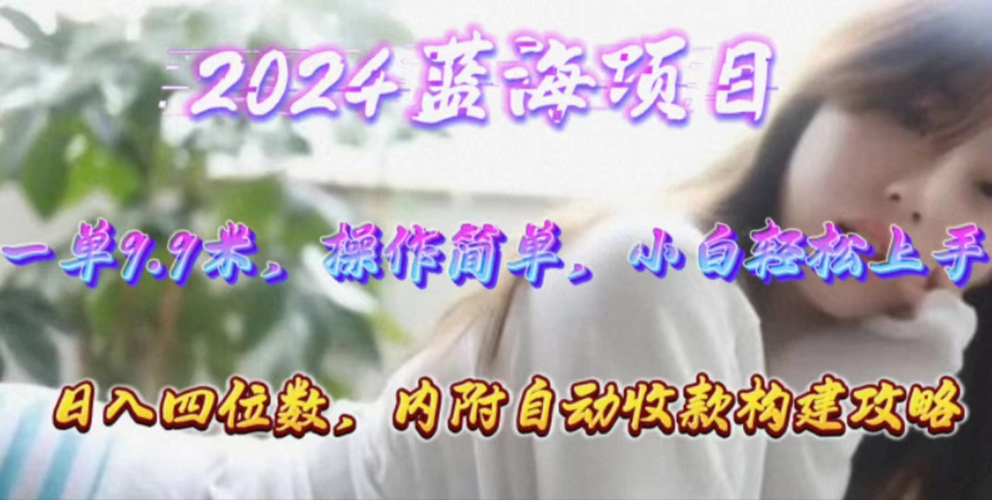 （10204期）年轻群体的蓝海市场，1单9.9元，操作简单，小白轻松上手，日入四位数-梦帆创业网