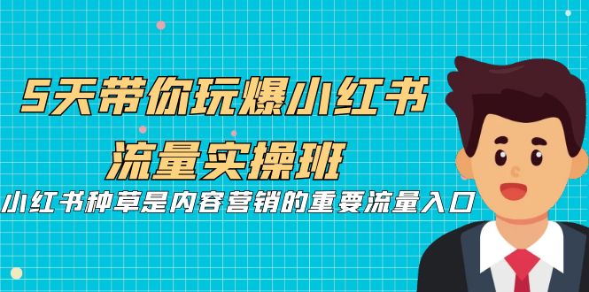 5天带你玩爆小红书流量实操班，小红书种草是内容营销的重要流量入口-梦帆创业网