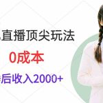 （9715期）挂机直播顶尖玩法，睡后日收入2000+、0成本，视频教学-梦帆创业网