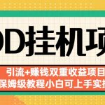 拼多多挂机项目 引流+赚钱双重收益项目(保姆级教程小白可上手实操)-梦帆创业网