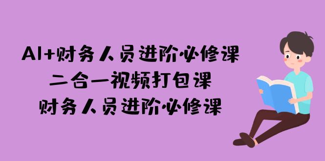 AI + 财务人员进阶必修课二合一视频打包课，财务人员进阶必修课-梦帆创业网