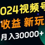 2024视频号多收益的新玩法，月入3w+，新手小白都能简单上手！-梦帆创业网