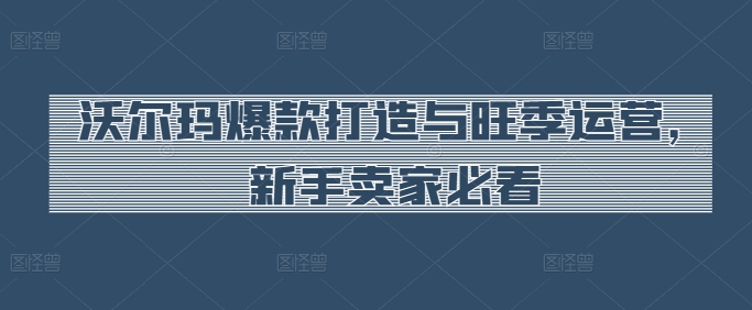 沃尔玛爆款打造与旺季运营，新手卖家必看-梦帆创业网