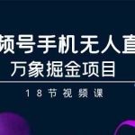 视频号手机无人直播-万象掘金项目(18节视频课)-梦帆创业网