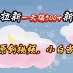 （10790期）网盘拉新一天搞500新玩法，Ai科技原创视频，小白当天上手-梦帆创业网