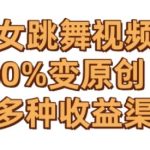AI美女跳舞视频0成本创作，骚操作搬运，100%变原创，急速涨粉，多种收益渠道【揭秘】-梦帆创业网