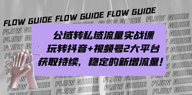 公域转私域流量实战课，玩转抖音+视频号2大平台，获取持续，稳定的新增流量-梦帆创业网