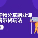 （10316期）视频号好物分享副业课，视频剪辑带货玩法（12节课）-梦帆创业网