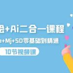 iPad手绘+Ai二合一课程，Procreate+Mj+SD零基础到精通（25节视频课）-梦帆创业网