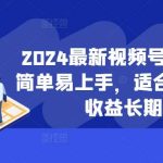2024最新视频号蓝海项目，简单易上手，适合新手小白，收益长期稳定-梦帆创业网