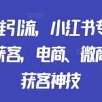 矩阵精准引流，小红书专业号矩阵精准获客，电商、微商、门店获客神技-梦帆创业网