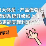 电商盈利8大体系 ·产品做强爆款产品策划系统升级线上课 全盘布局更能实-梦帆创业网