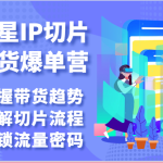 明星IP切片带货爆单营-把握带货趋势，了解切片流程，解锁流量密码（69节）-梦帆创业网