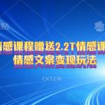 （10773期）售卖情感课程，赠送2.2T情感课程资料，情感文案变现玩法-梦帆创业网