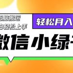 微信小绿书项目，一部手机，每天操作十分钟，，日入1000+-梦帆创业网