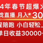 龙年2024过年期间，最爆火的项目 抓住机会 普通小白如何逆袭一个月收益30W+-梦帆创业网