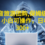 抖音旅游团购项目，保姆级教学，小白可操作，日收益300+（教程+素材）-梦帆创业网
