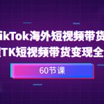 2023-TikTok海外短视频带货特训营，掌握TK短视频带货变现全流程（60节课）-梦帆创业网