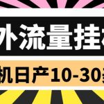 外面收费1888国外流量全自动挂机项目 单机日产10-30美元 (自动脚本+教程)-梦帆创业网