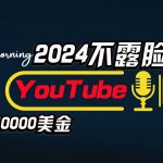 （10348期）AI做不露脸YouTube赚$10000月，傻瓜式操作，小白可做，简单粗暴-梦帆创业网